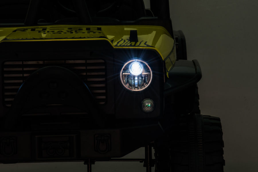 Kinderfahrzeug - Elektro Auto Offroad mit 12V10A Akku und 2x45W Motoren "2-Sitzer Mod. 188" 2,4Ghz+Ledersitz+EVA-17533