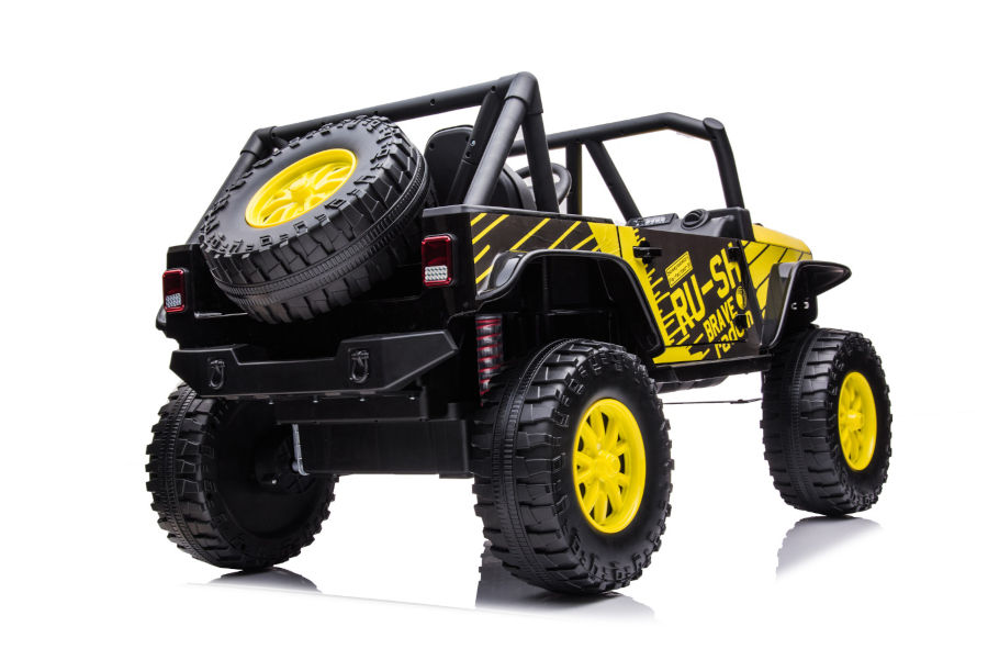 Kinderfahrzeug - Elektro Auto Offroad mit 12V10A Akku und 2x45W Motoren "2-Sitzer Mod. 188" 2,4Ghz+Ledersitz+EVA-17534