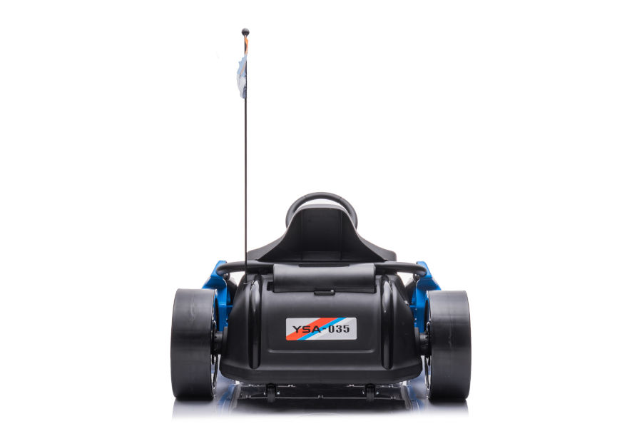 Kinder Elektroauto "e-Gokart" mit 24V und Driftfunktion + 24V7A Akku und 2 Motoren -Blau-17559