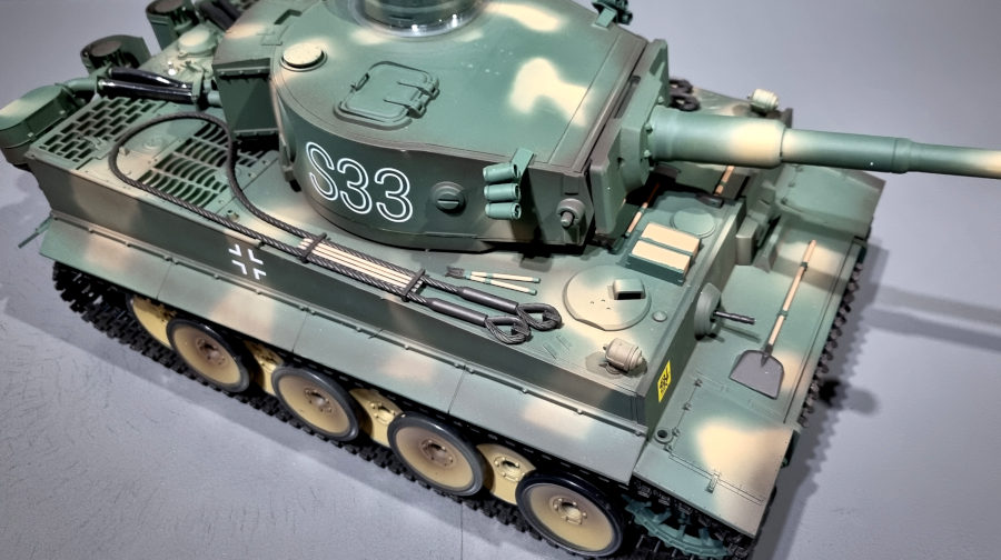 RC Panzer "German Tiger I S33" Heng Long - 1:16, Rauch&Sound+Stahlgetriebe und 2,4Ghz -V 7.0-17680