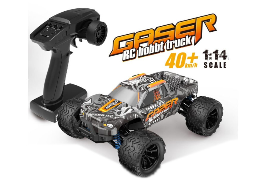 RC Elektro Monster Truck 1:14 mit 2,4Ghz, 40 km/h, Allradantrieb - LiIon - "Gaser 900"-0