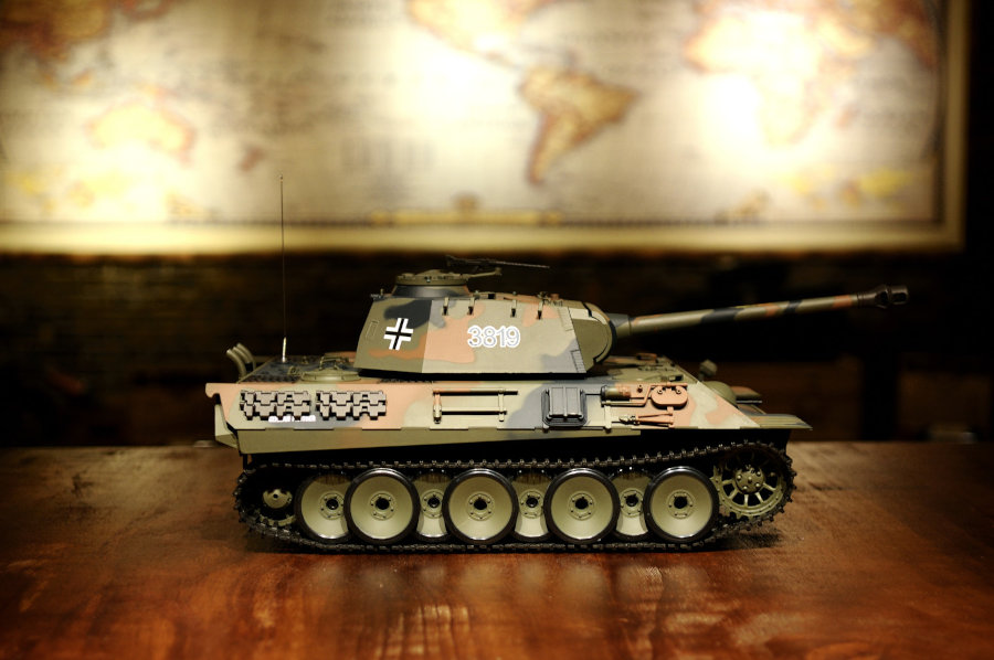 RC Panzer "German Panther" 1:16 Heng Long -Rauch&Sound+Stahlgetriebe und 2,4Ghz - V7.0 - Pro Modell-17805