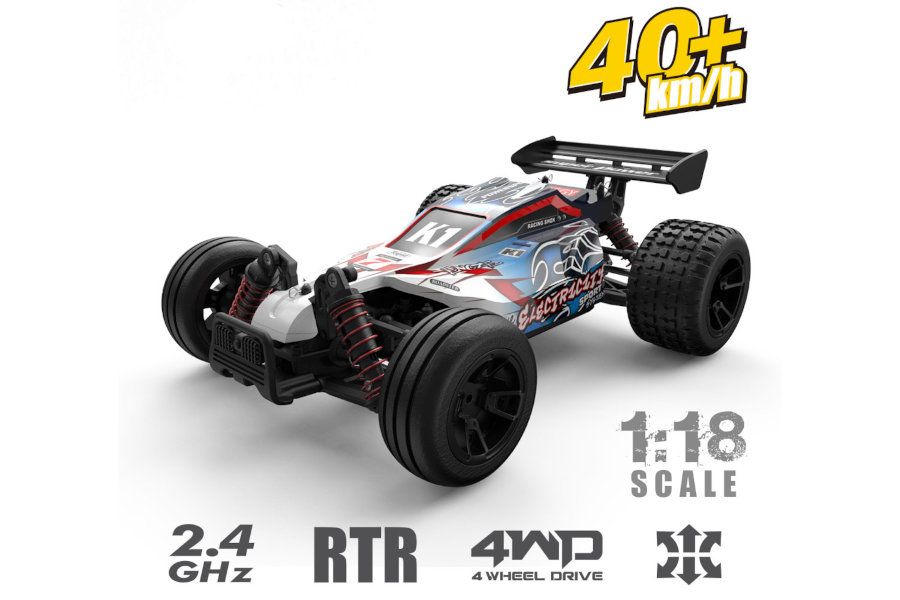 RC Elektro Buggy 1:18 mit 2,4Ghz, 40 km/h, Allradantrieb - LiIon - "Electricity 306E"-0
