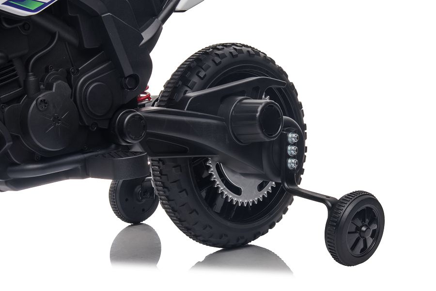 Elektro Kindermotorrad "Aprilia RX" - Lizenziert - 12V - 2 Motoren - MP3 + Leder + EVA -18101