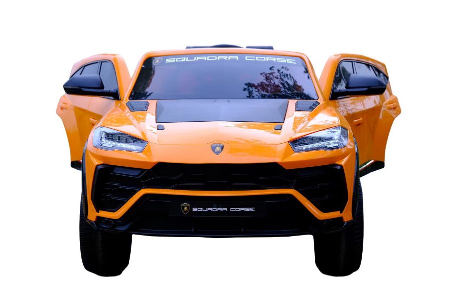 Elektro Kinderauto "Lamborghini Urus ST-X" - lizenziert - 12V Akku, 4 Motoren- 2,4Ghz Fernsteuerung, MP3, Ledersitz+EVA -Orange-18063