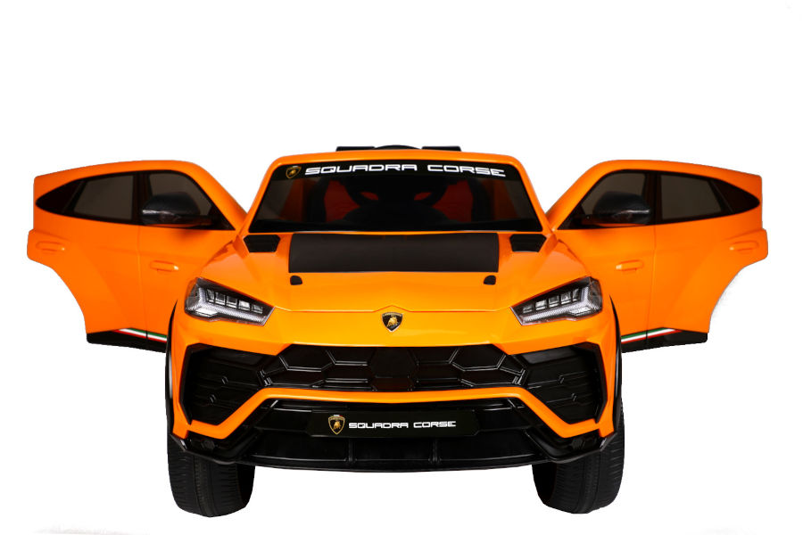 Elektro Kinderauto "Lamborghini Urus ST-X" - lizenziert - 12V Akku, 4 Motoren- 2,4Ghz Fernsteuerung, MP3, Ledersitz+EVA -Orange-17996