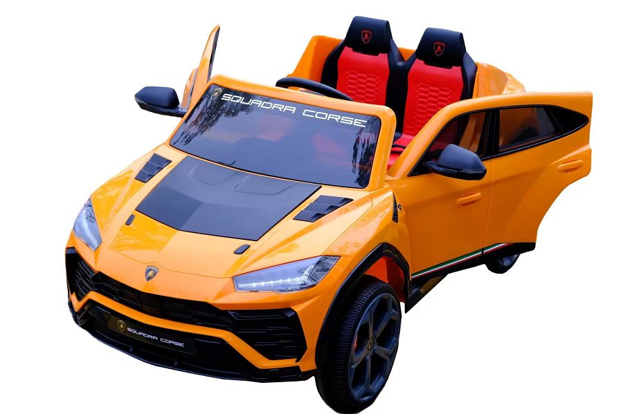 Elektro Kinderauto "Lamborghini Urus ST-X" - lizenziert - 12V Akku, 4 Motoren- 2,4Ghz Fernsteuerung, MP3, Ledersitz+EVA -Orange-18061
