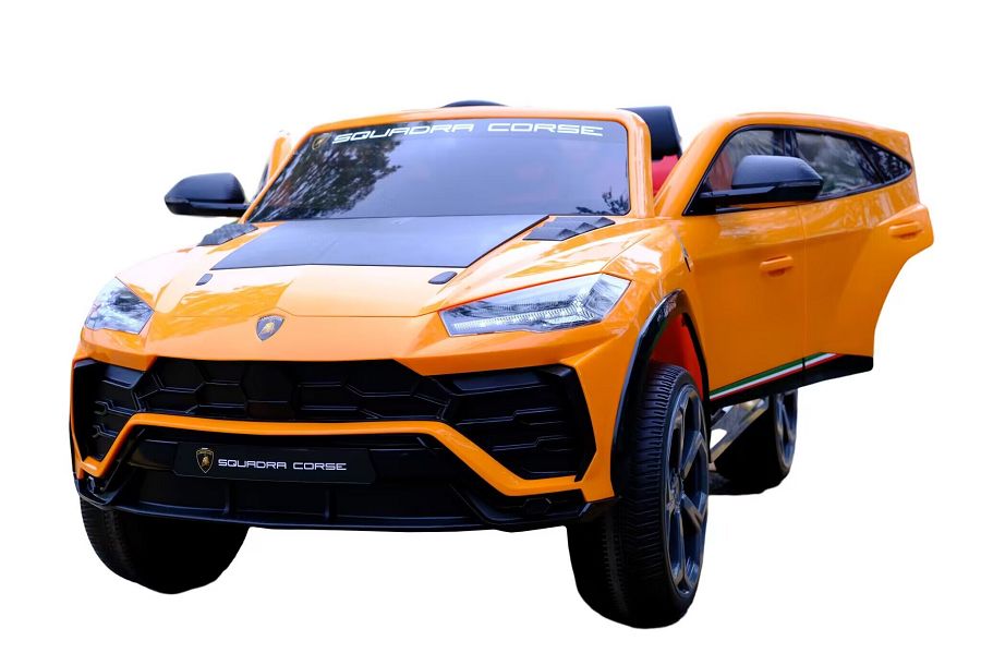 Elektro Kinderauto "Lamborghini Urus ST-X" - lizenziert - 12V Akku, 4 Motoren- 2,4Ghz Fernsteuerung, MP3, Ledersitz+EVA -Orange-18062