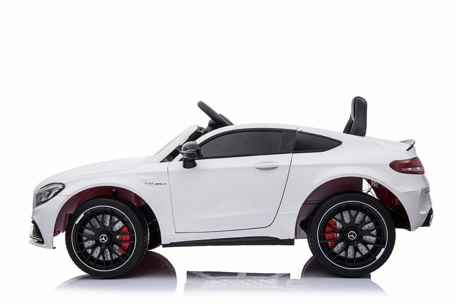 Kinderfahrzeug - Elektro Auto "Mercedes C63 AMG" - lizenziert - 12V7AH Akku + 2,4Ghz+Ledersitz+EVA-18068