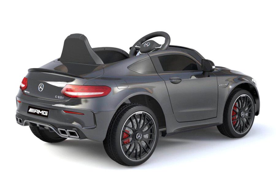 Kinderfahrzeug - Elektro Auto "Mercedes C63 AMG" - lizenziert - 12V7AH Akku + 2,4Ghz+Ledersitz+EVA-18065