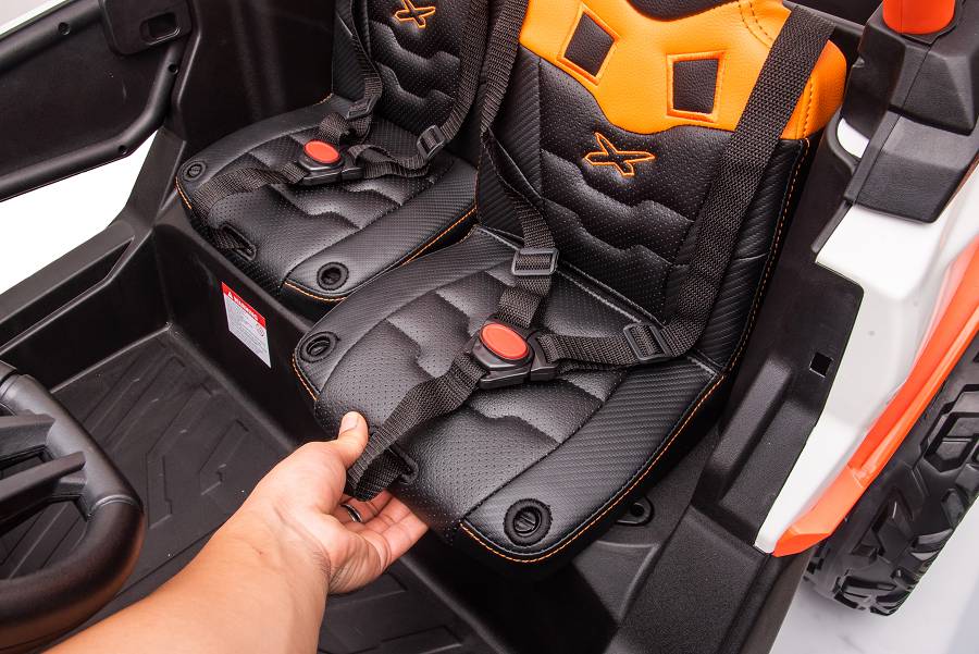 Kinderfahrzeug - Elektro Auto "Can Am" - 12V14A Akku,4x35W Motoren- 2,4Ghz, Allrad+2 Sitzer+Ledersitz+EVA-18162