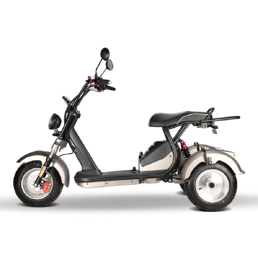 E-Scooter Trike mit Straßenzulassung und drei Räder Trike HM7 - ca. 70km Reichweite, 2 Motoren | 60V | 4000W | 2 x 20AH Akkus-18182