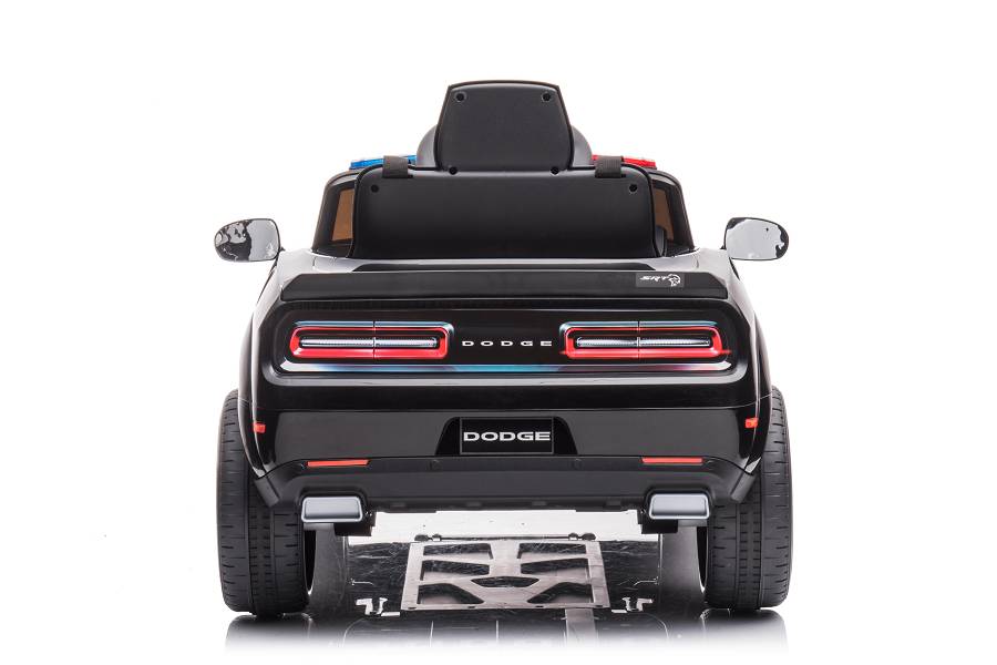 Kinderfahrzeug - Elektro Auto "Dodge Challenger Polizei" lizenziert - 12V7A Akku,2 Motoren- 2,4Ghz + EVA+Ledersitz, MP3-18229