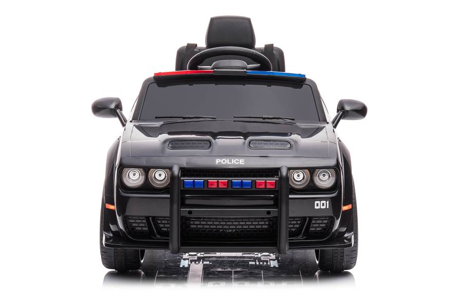 Kinderfahrzeug - Elektro Auto "Dodge Challenger Polizei" lizenziert - 12V7A Akku,2 Motoren- 2,4Ghz + EVA+Ledersitz, MP3-18217