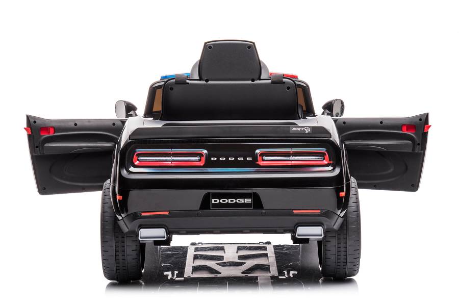 Kinderfahrzeug - Elektro Auto "Dodge Challenger Polizei" lizenziert - 12V7A Akku,2 Motoren- 2,4Ghz + EVA+Ledersitz, MP3-18221