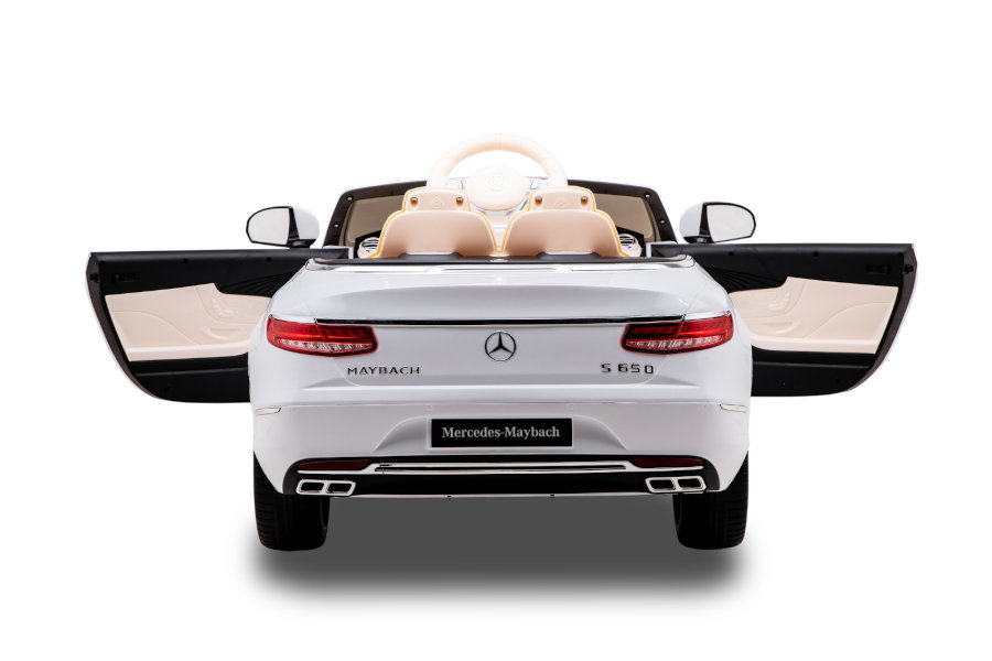 Kinderfahrzeug - Elektro Auto "Mercedes S650 Maybach" - lizenziert - 12V7AH Akku + 2,4Ghz+Ledersitz+EVA-18358