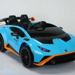 Elektro Kinderauto "Lamborghini Huracan STO" - lizenziert - 12V7A Akku, 2 Motoren- 2,4Ghz Fernsteuerung, MP3, Ledersitz+EVA-0
