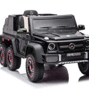 Kinderfahrzeug - Elektro Auto "Mercedes G63 AMG 6x6" - lizenziert - 12V7AH Akku + 2,4Ghz+Ledersitz+EVA-Schwarz-0