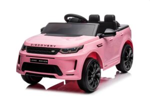 Kinderfahrzeug - Elektro Auto "Land Rover Discovery 5" - lizenziert - 12V7AH, 2 Motoren- 2,4Ghz Fernsteuerung, MP3, Ledersitz+EVA-Pink-0