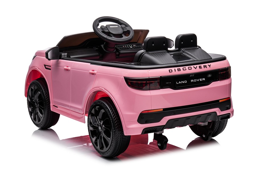 Kinderfahrzeug - Elektro Auto "Land Rover Discovery 5" - lizenziert - 12V7AH, 2 Motoren- 2,4Ghz Fernsteuerung, MP3, Ledersitz+EVA-Pink-18393