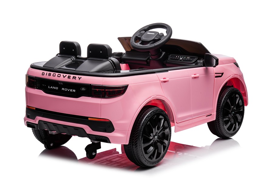 Kinderfahrzeug - Elektro Auto "Land Rover Discovery 5" - lizenziert - 12V7AH, 2 Motoren- 2,4Ghz Fernsteuerung, MP3, Ledersitz+EVA-Pink-18396