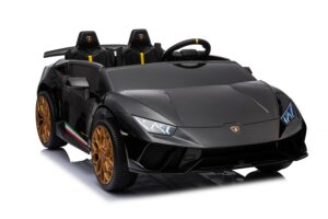 Kinderfahrzeug - Elektro Auto "Lamborghini Huracan Spider 2 Sitzer" - lizenziert - 12V10AH, 4 Motoren- 2,4Ghz Fernsteuerung, MP3, Ledersitz+EVA-0