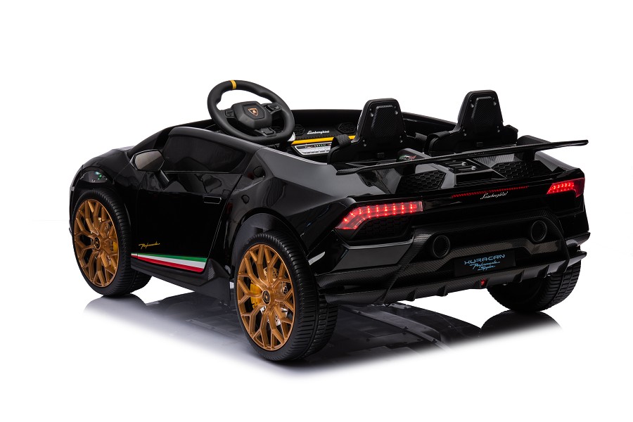 Kinderfahrzeug - Elektro Auto "Lamborghini Huracan Spider 2 Sitzer" - lizenziert - 12V10AH, 4 Motoren- 2,4Ghz Fernsteuerung, MP3, Ledersitz+EVA-18464