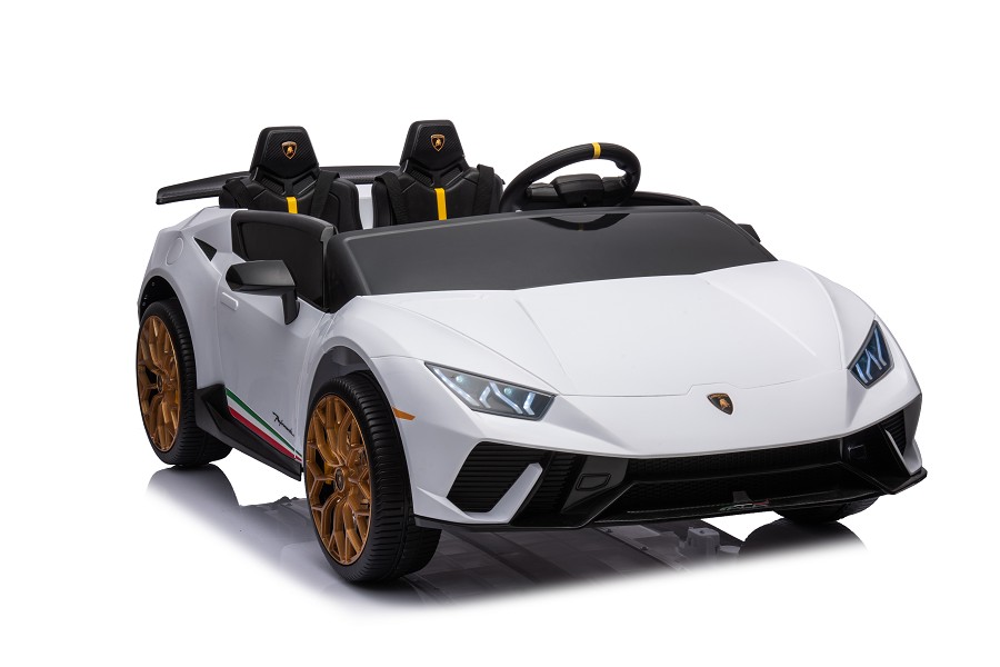 Kinderfahrzeug - Elektro Auto "Lamborghini Huracan Spider 2 Sitzer" - lizenziert - 12V10AH, 4 Motoren- 2,4Ghz Fernsteuerung, MP3, Ledersitz+EVA-18466