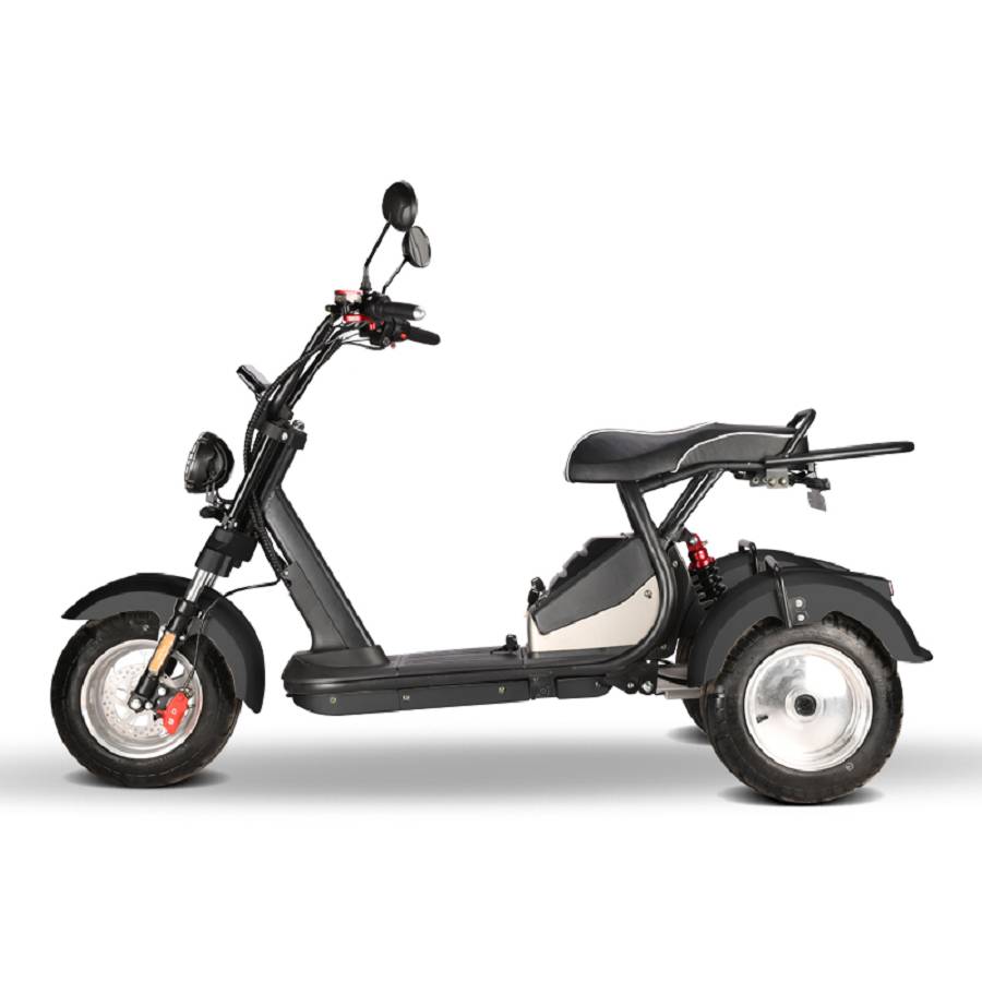 E-Scooter Trike mit Straßenzulassung und drei Räder Trike HM7 Off-Road - ca. 70km Reichweite, 2 Motoren | 60V | 4000W | 2 x 20AH Akkus-18651